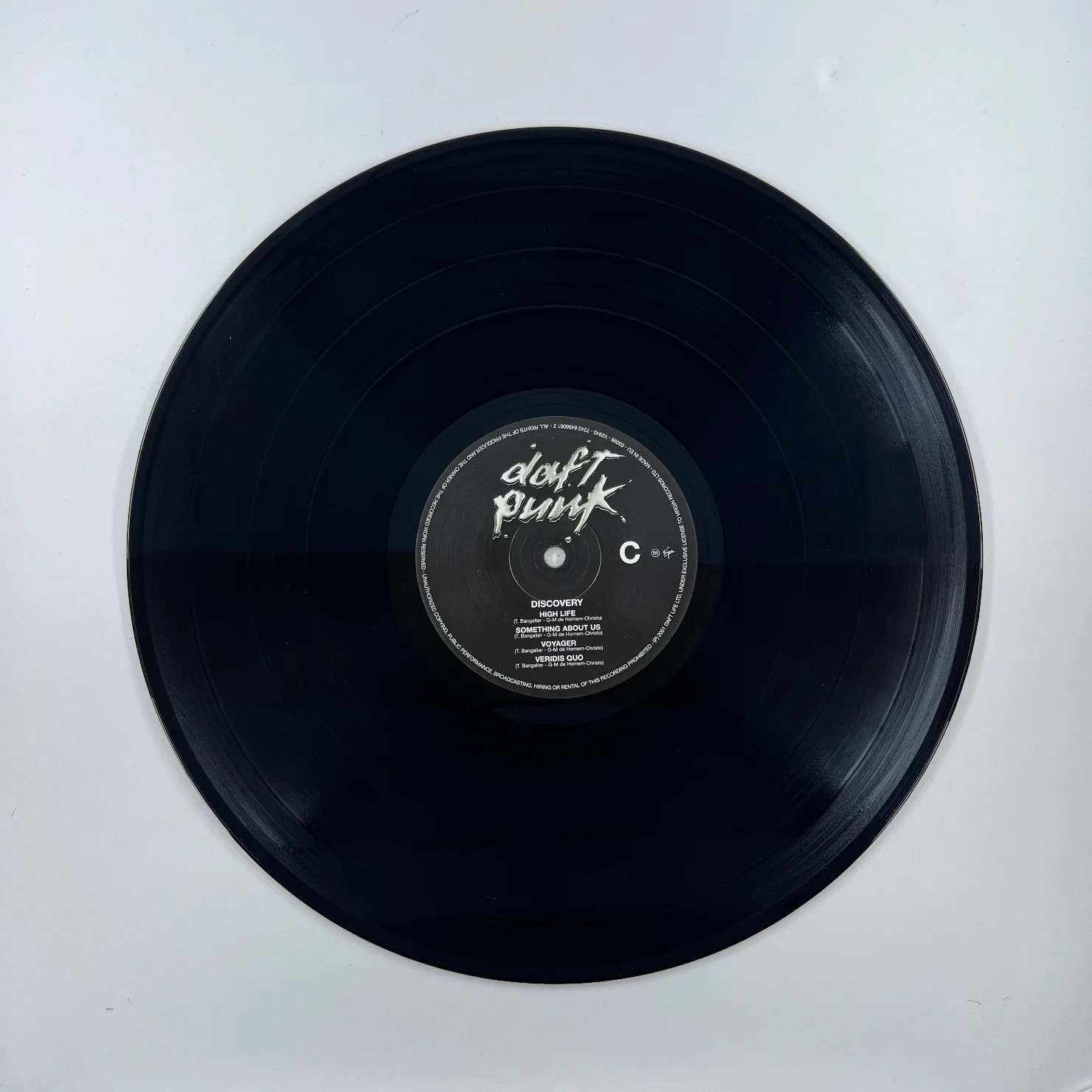 T-shirt Daft Punk Discovery 2001 - Pochette Album 100% Coton, Fruit Of The Loom (Neuf)